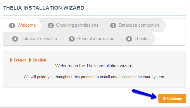 Welcome to Thelia installation wizard