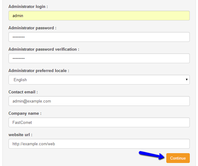 Thelia account configuration