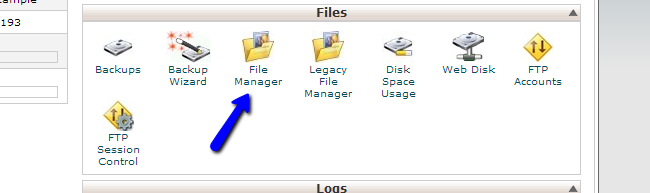 Access File Manager in cPanel