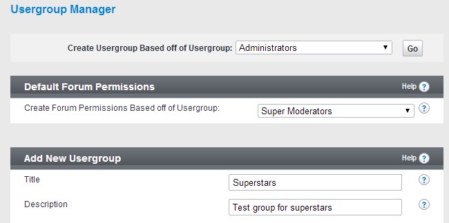 Edit usergroup details in vBulletin