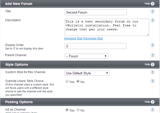 Edit forum details in vBulletin