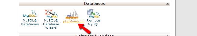 Access phpMyAdmin in cPanel