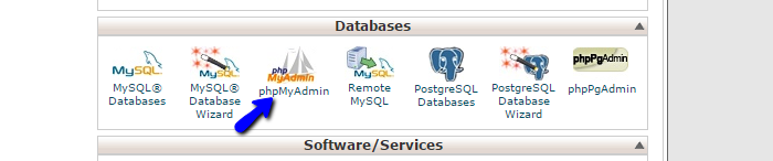 Access phpMyAdmin in cPanel