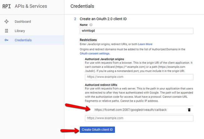 Creating an OAuth 2.0 client ID