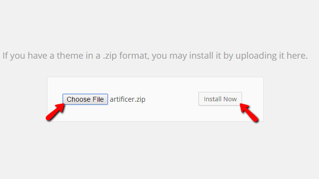 uploading zip archive