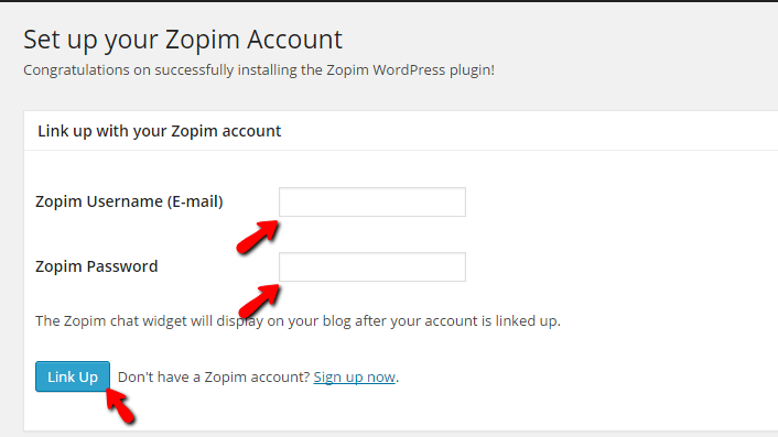 activating the zopim livechat plugin