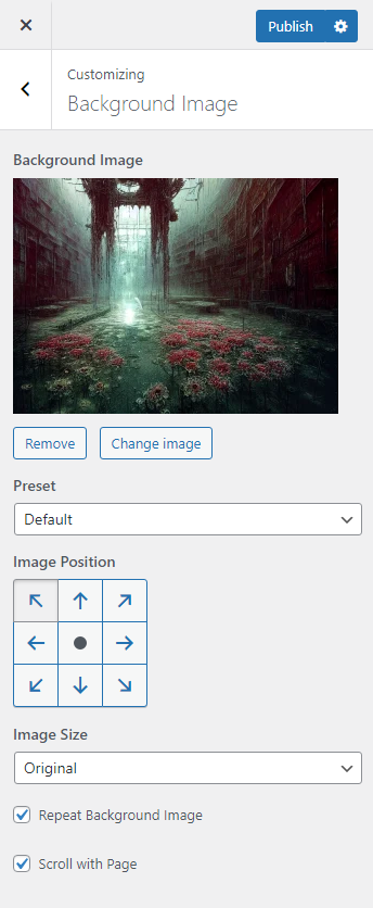 Background Image Options