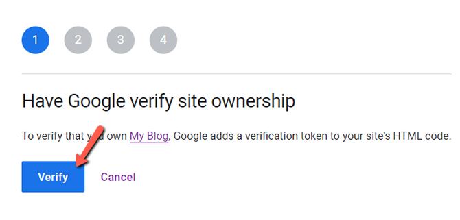 Verify Google Ownership