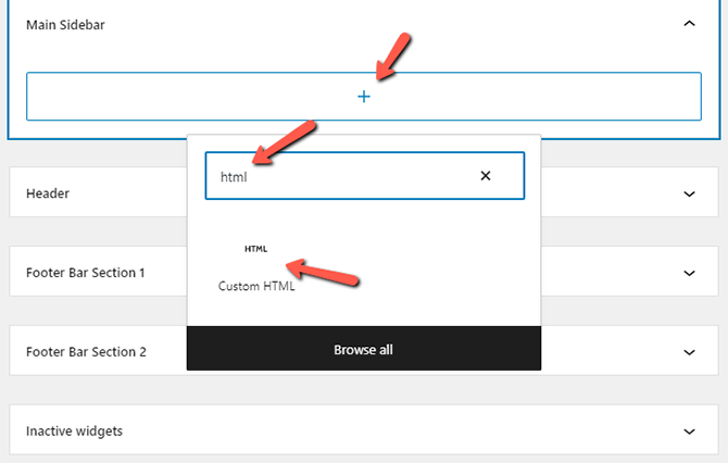 Input Custom HTML