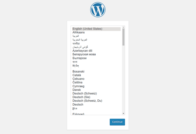 WordPress Language Configuration in Manual Install