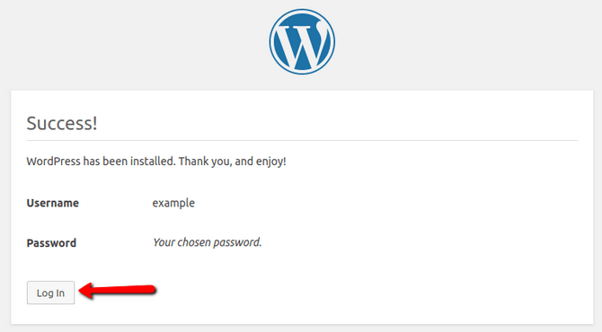 WordPress Successful Manual Installation