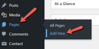 How to Add a New Page