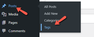 Go to Posts Tags