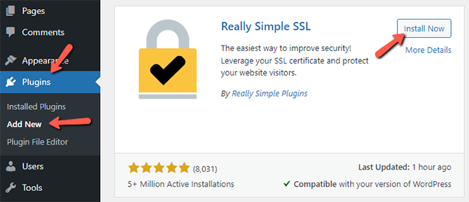 Wordpress clearance ssl plugin