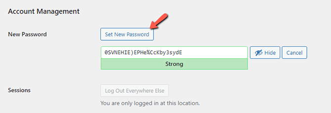 Set New Password