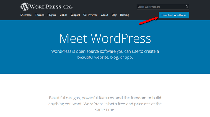 Access the WordPress organization website
