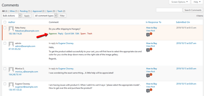 comment-approval-in-wordpress-dashboard