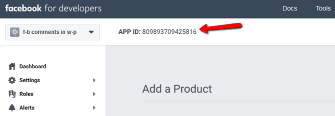 Copy the App ID From your Facebook App
