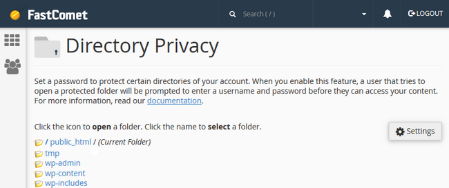 Configuring Directory Privacy