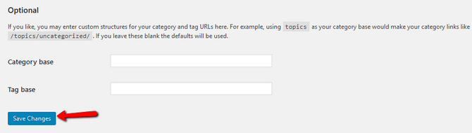 Optional Permalinks Settings in WordPress