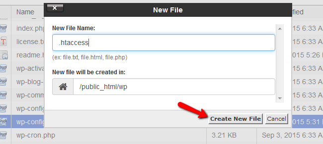 Name and Create the new file