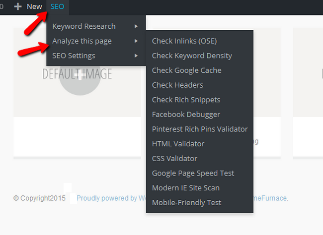 Accessing the Analyze Page Tool in Yoast SEO front-end 