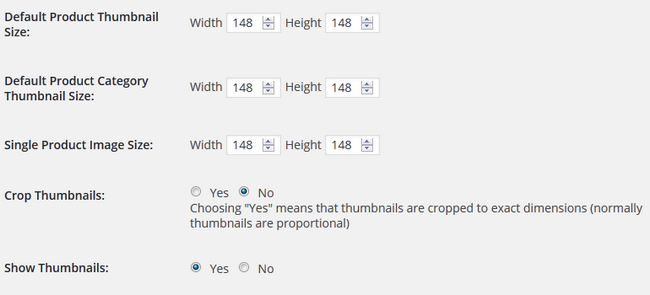 Product Thumbnail options in WP eCommerce