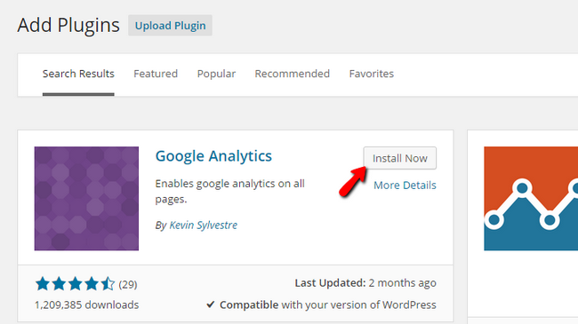 Finding and Installing the Google Analytics Plugin