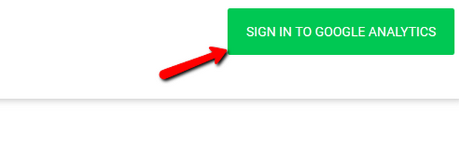 Signing in with Google Analytics