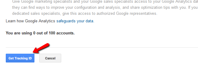 Obtaining a Google Analytics Tracking ID for your Store