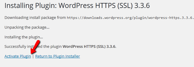 Activating the SSL Plugin