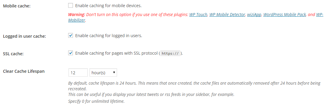 Alternative WP Rocket caching options