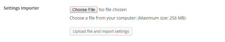Export or Import WP Rocket settings