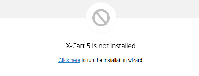 Initiate X-Cart Installation