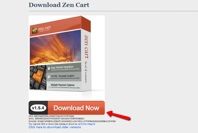 Downloading Zen Cart