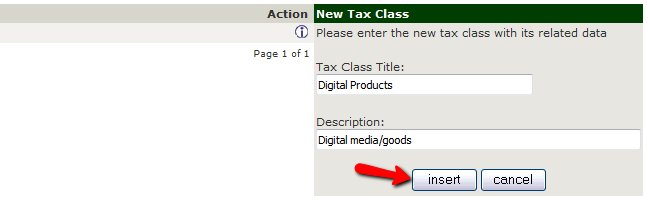Adding a New Tax Class in Zen Cart