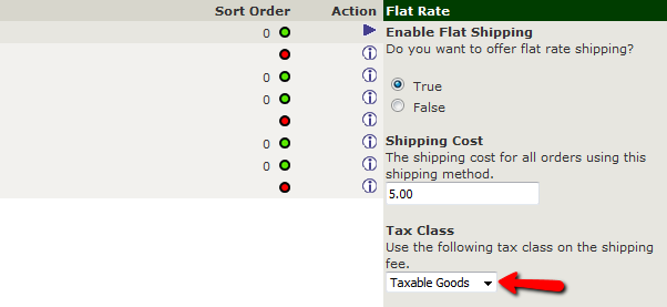 Configuring the Flar Rate shipping in Zen Cart