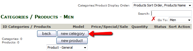 Adding a Subcategory in Zen Cart