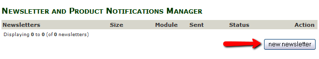 Creating a new Newsletter in Zen Cart