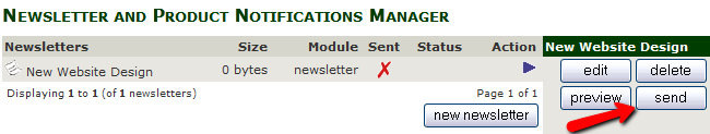 Sending a Newsletter in Zen Cart